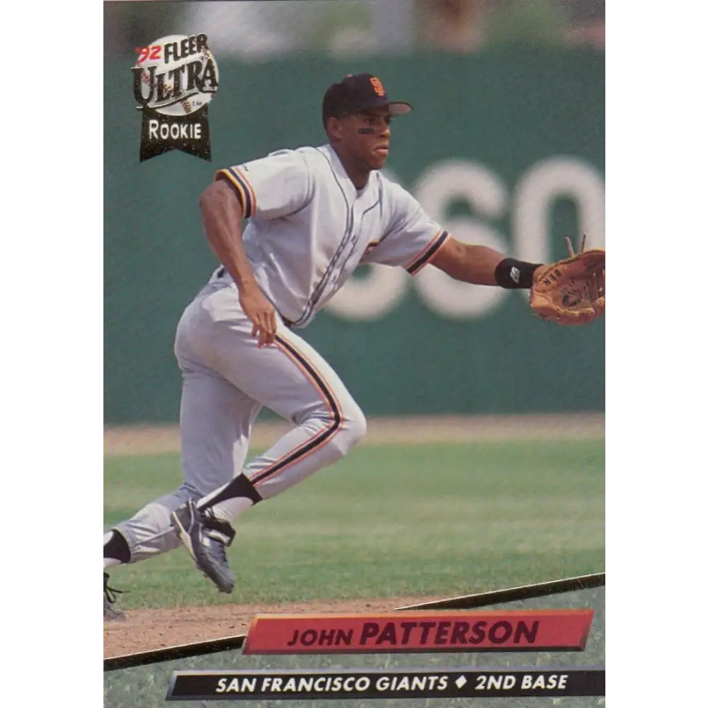 1992 Fleer Ultra #593 John Patterson NM-MT RC Rookie San Francisco Giants Baseball Card Image 1