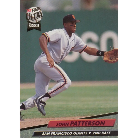 1992 Fleer Ultra #593 John Patterson NM-MT RC Rookie San Francisco Giants Baseball Card Image 1