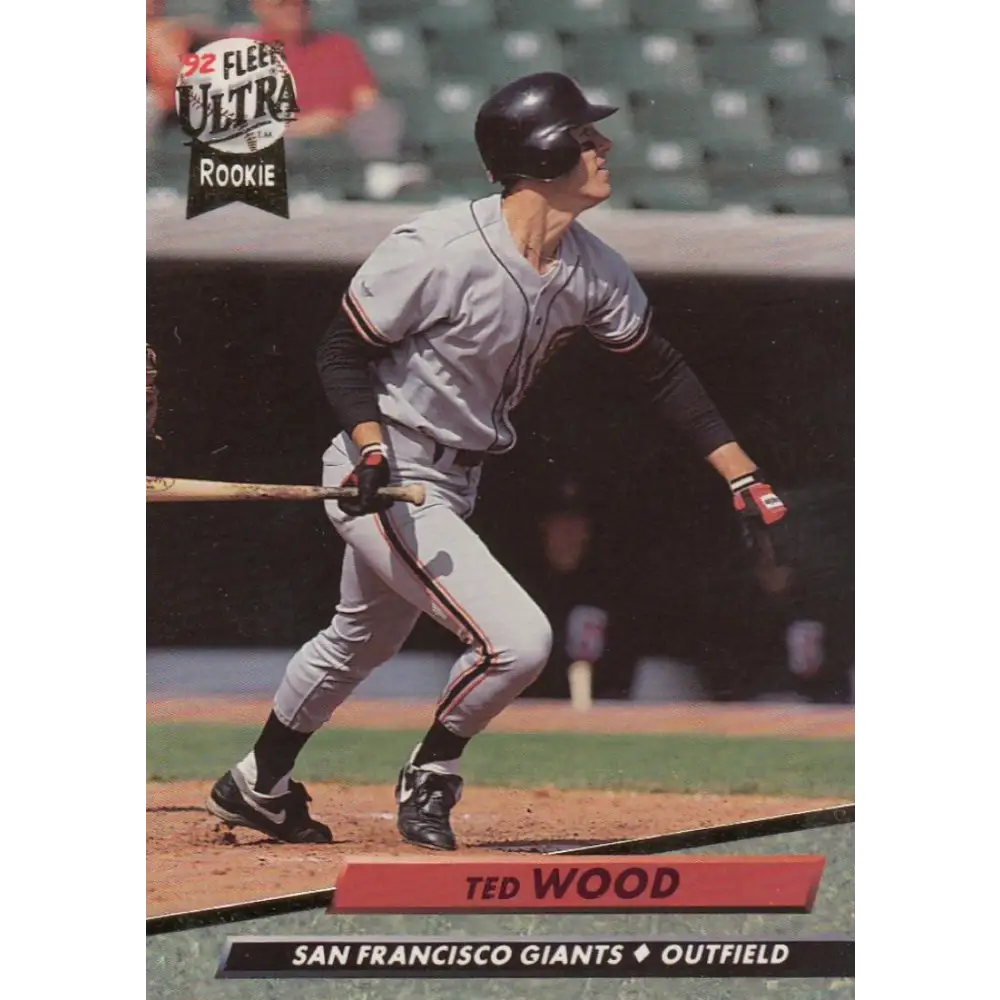 1992 Fleer Ultra #597 Ted Wood NM-MT San Francisco Giants Baseball Card Image 1