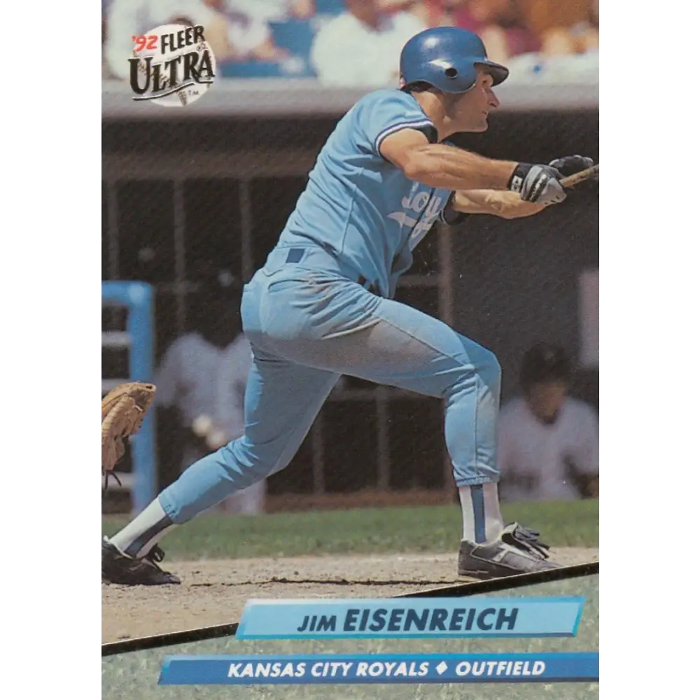 1992 Fleer Ultra #69 Jim Eisenreich NM-MT Kansas City Royals Baseball Card Image 1