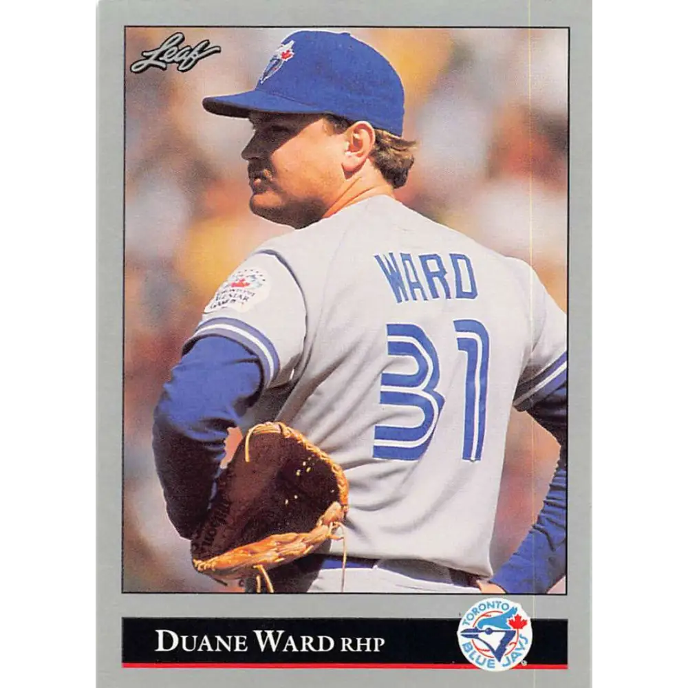 1992 Leaf #101 Duane Ward NM-MT Toronto Blue Jays Baseball Card Image 1