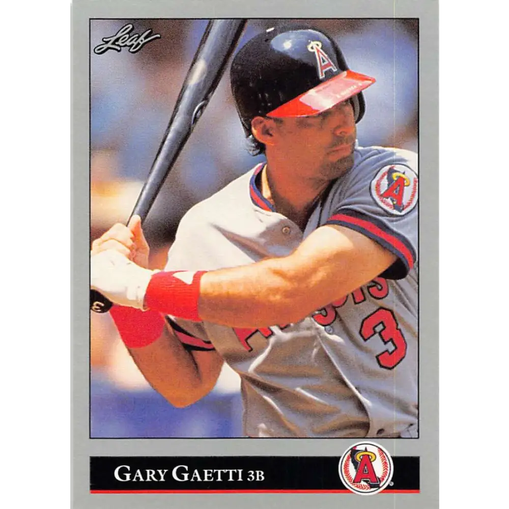 1992 Leaf #107 Gary Gaetti NM-MT California Angels Baseball Card Image 1