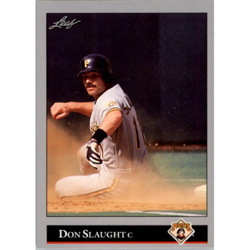 1992 Leaf #124 Don Slaught NM-MT Pittsburgh Pirates Baseball Card Image 1