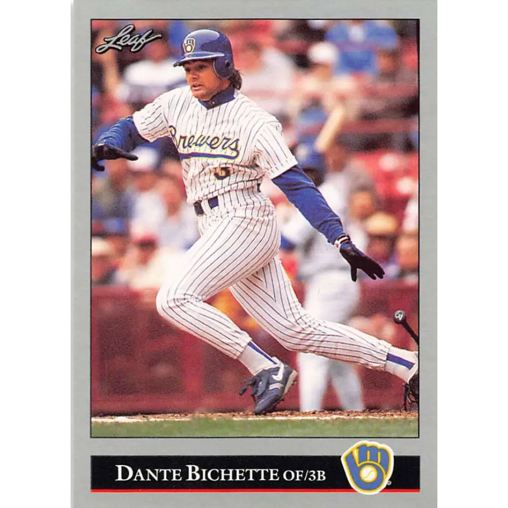1992 Leaf #134 Dante Bichette NM-MT Milwaukee Brewers Baseball Card Image 1