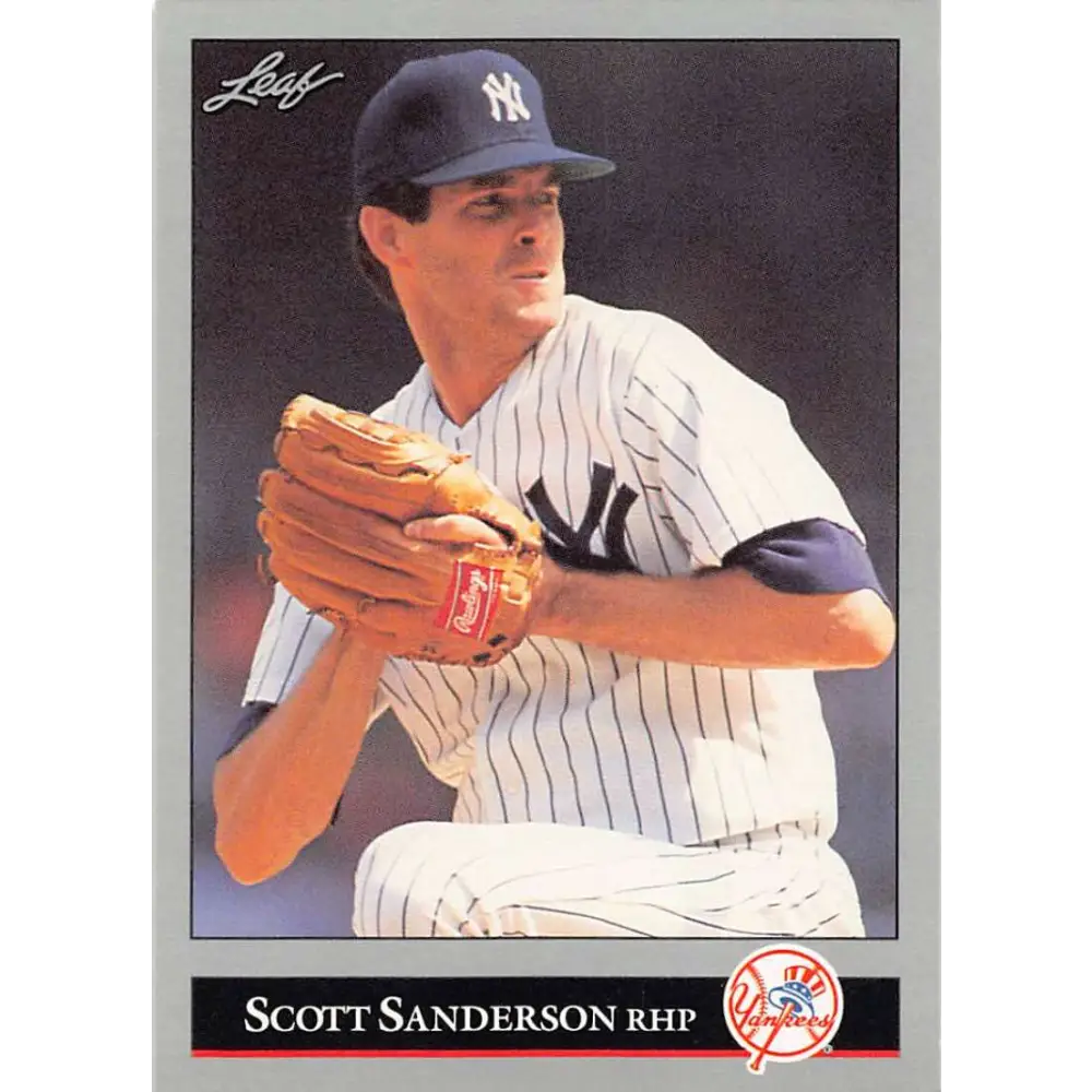 1992 Leaf #152 Scott Sanderson NM-MT New York Yankees Baseball Card Image 1
