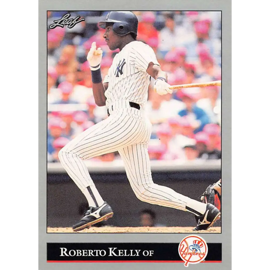 1992 Leaf #156 Roberto Kelly NM-MT New York Yankees Baseball Card Image 1