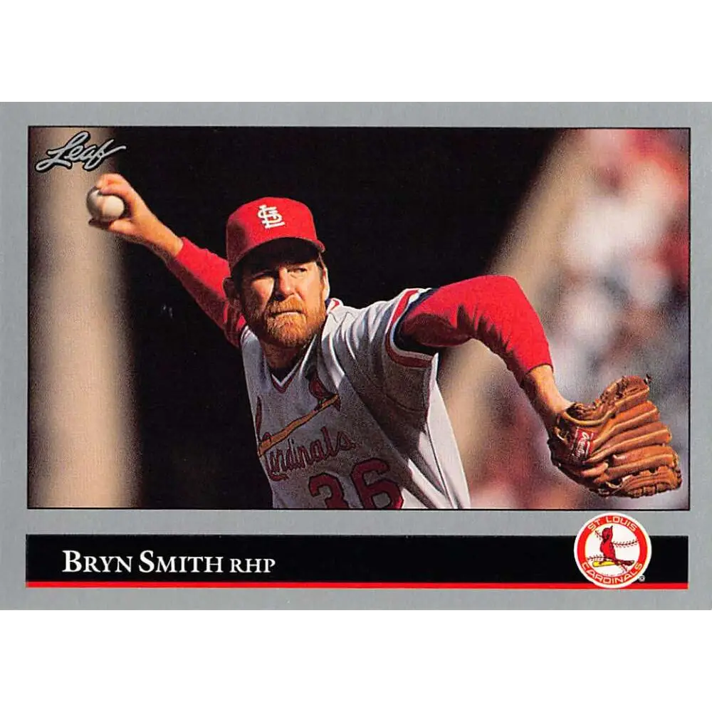 1992 Leaf #157 Bryn Smith NM-MT St. Louis Cardinals Baseball Card Image 1