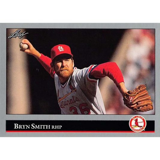 1992 Leaf #157 Bryn Smith NM-MT St. Louis Cardinals Baseball Card Image 1