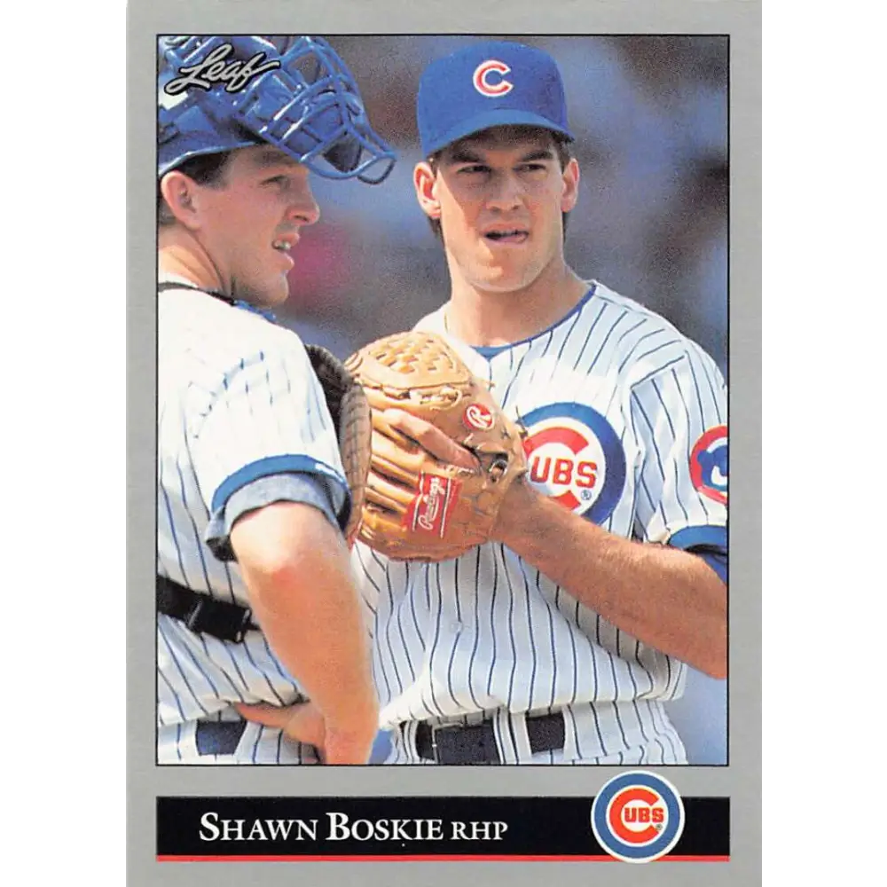1992 Leaf #162 Shawn Boskie NM-MT Chicago Cubs Baseball Card Image 1