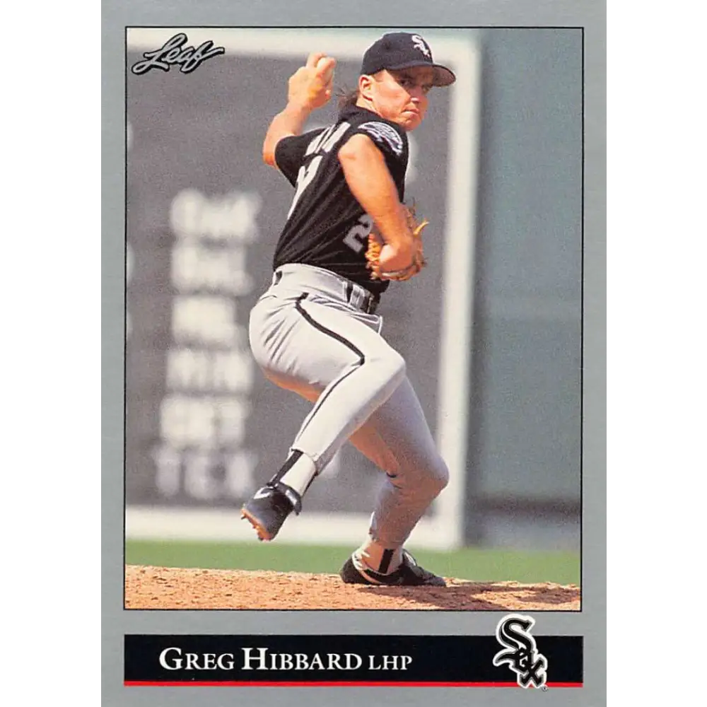 1992 Leaf #169 Greg Hibbard NM-MT Chicago White Sox Baseball Card Image 1