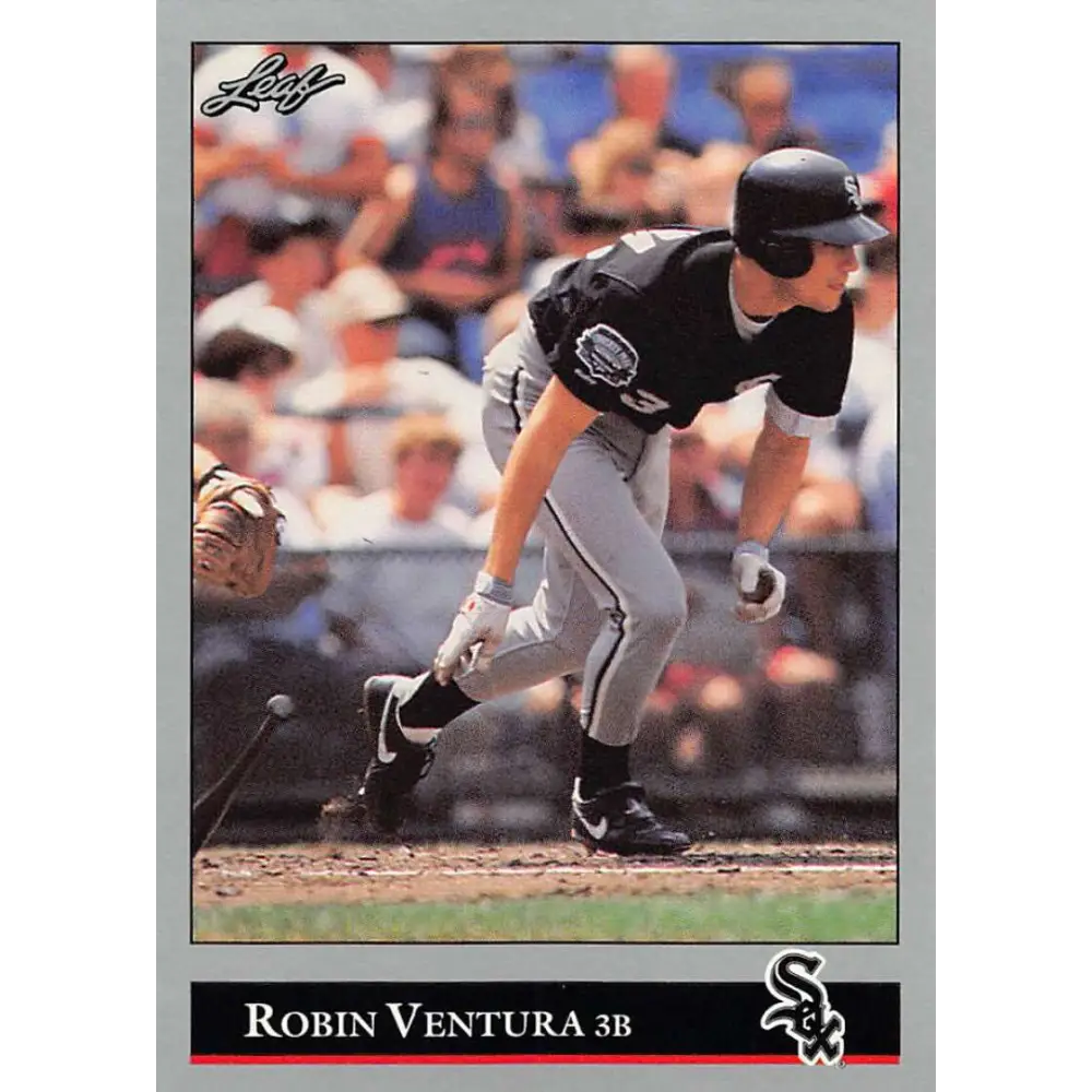 1992 Leaf #17 Robin Ventura NM-MT Chicago White Sox Baseball Card Image 1