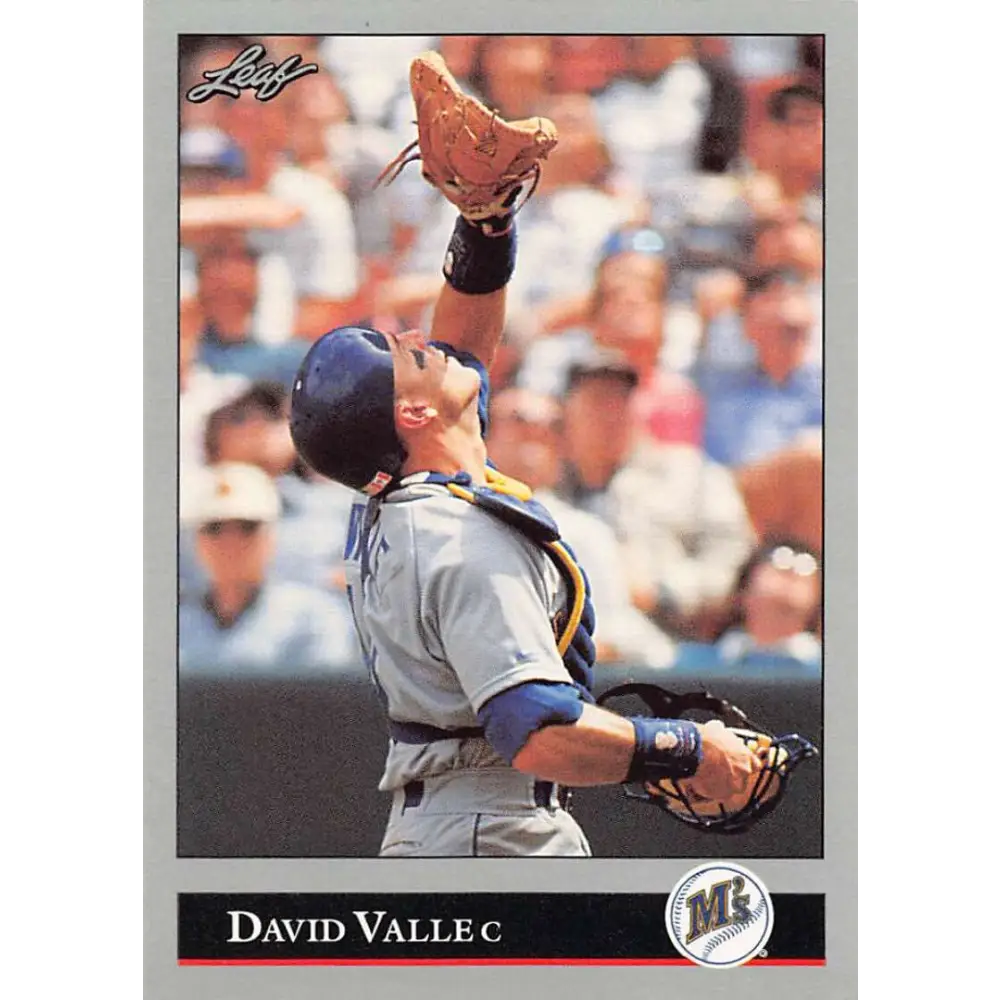 1992 Leaf #170 Dave Valle NM-MT Seattle Mariners Baseball Card Image 1