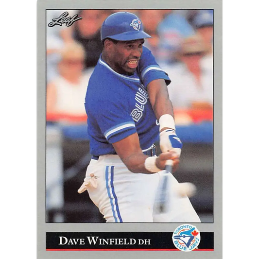 1992 Leaf #171 Dave Winfield NM-MT Toronto Blue Jays Baseball Card Image 1