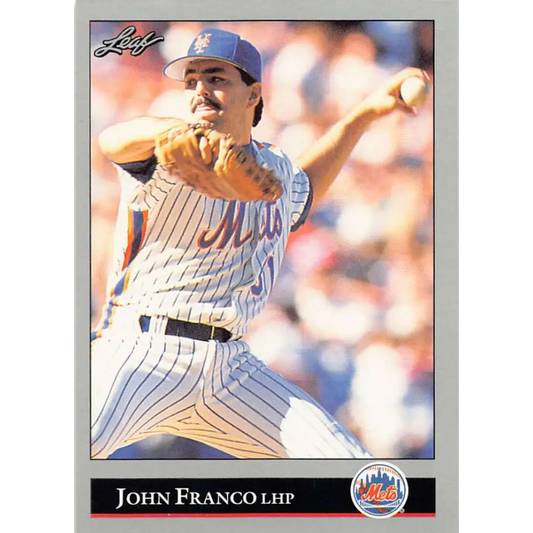 1992 Leaf #174 John Franco NM-MT New York Mets Baseball Card Image 1