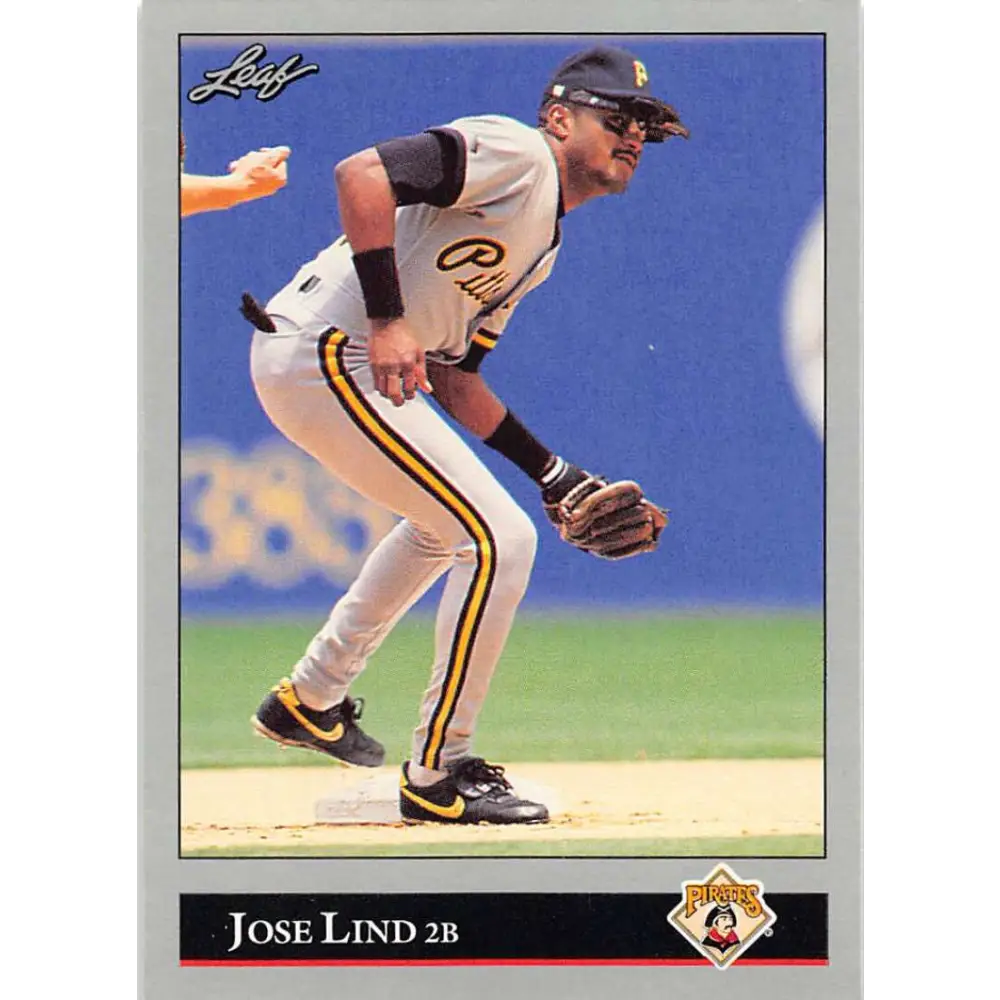 1992 Leaf #175 Jose Lind NM-MT Pittsburgh Pirates Baseball Card Image 1