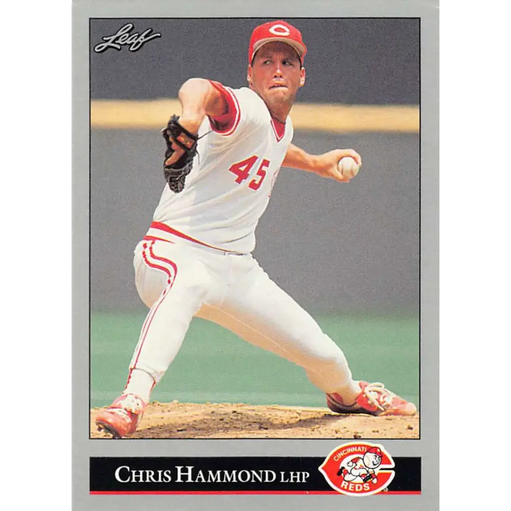 1992 Leaf #178 Chris Hammond NM-MT Cincinnati Reds Baseball Card Image 1