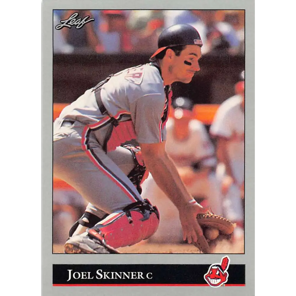 1992 Leaf #181 Joel Skinner NM-MT Cleveland Indians Baseball Card Image 1