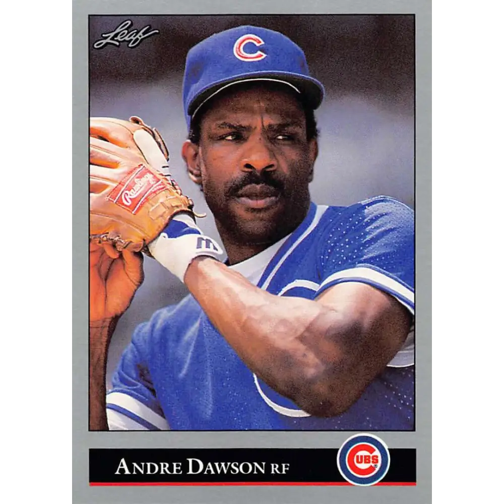 1992 Leaf #183 Andre Dawson NM-MT Chicago Cubs Baseball Card Image 1