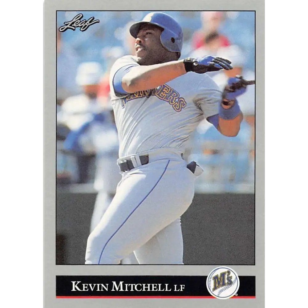 1992 Leaf #185 Kevin Mitchell NM-MT Seattle Mariners Baseball Card Image 1