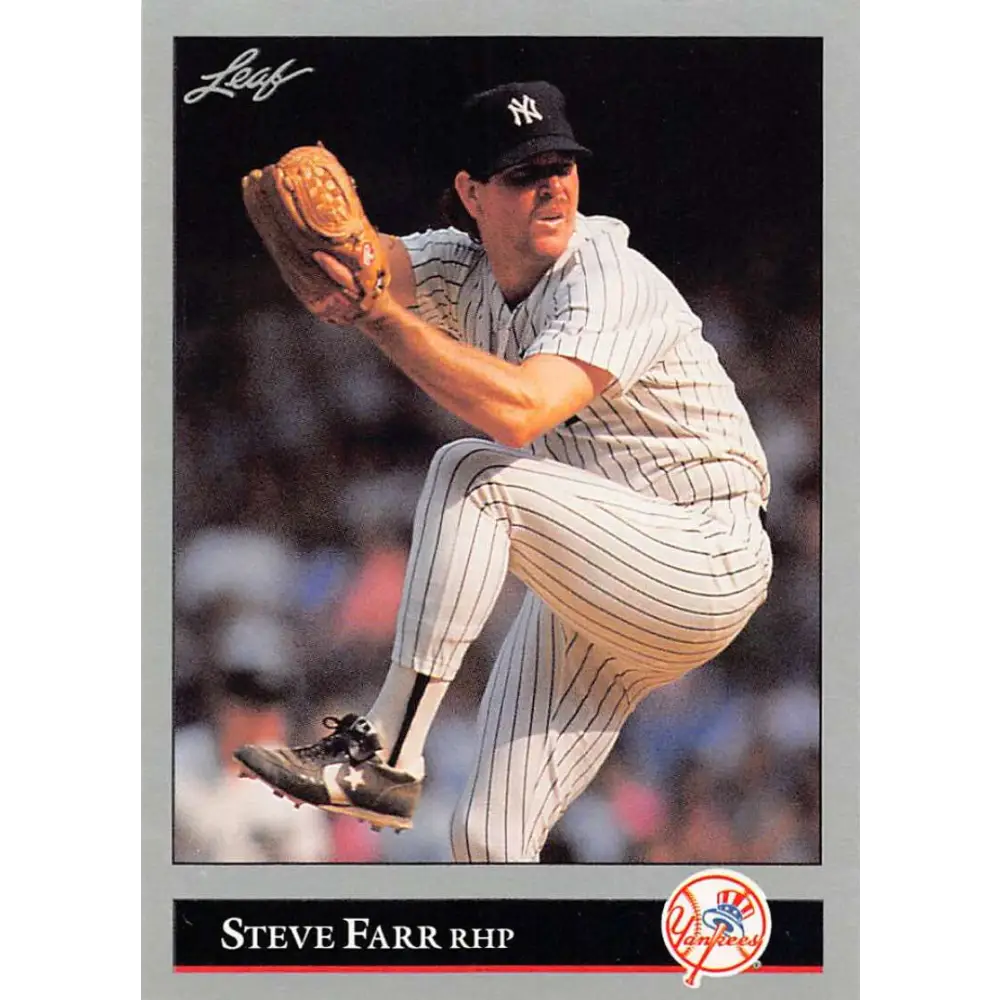 1992 Leaf #20 Steve Farr NM-MT New York Yankees Baseball Card Image 1