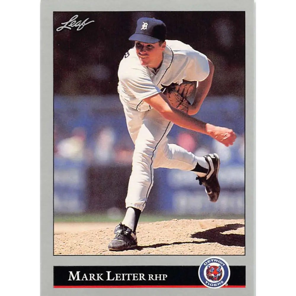 1992 Leaf #207 Mark Leiter NM-MT Detroit Tigers Baseball Card Image 1