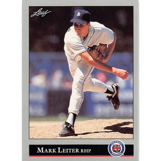 1992 Leaf #207 Mark Leiter NM-MT Detroit Tigers Baseball Card Image 1