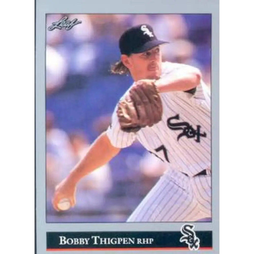 1992 Leaf #210 Bobby Thigpen NM-MT Chicago White Sox Baseball Card Image 1
