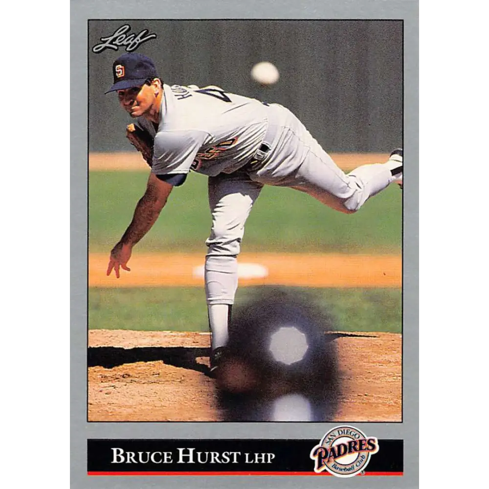 1992 Leaf #216 Bruce Hurst NM-MT San Diego Padres Baseball Card Image 1