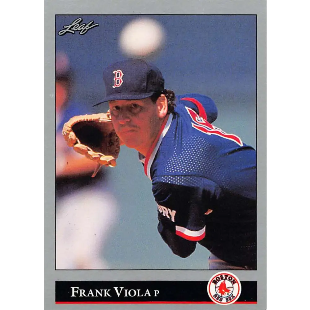 1992 Leaf #221 Frank Viola NM-MT Boston Red Sox Baseball Card Image 1