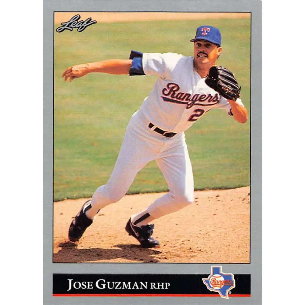 1992 Leaf #222 Jose Guzman NM-MT Texas Rangers Baseball Card Image 1
