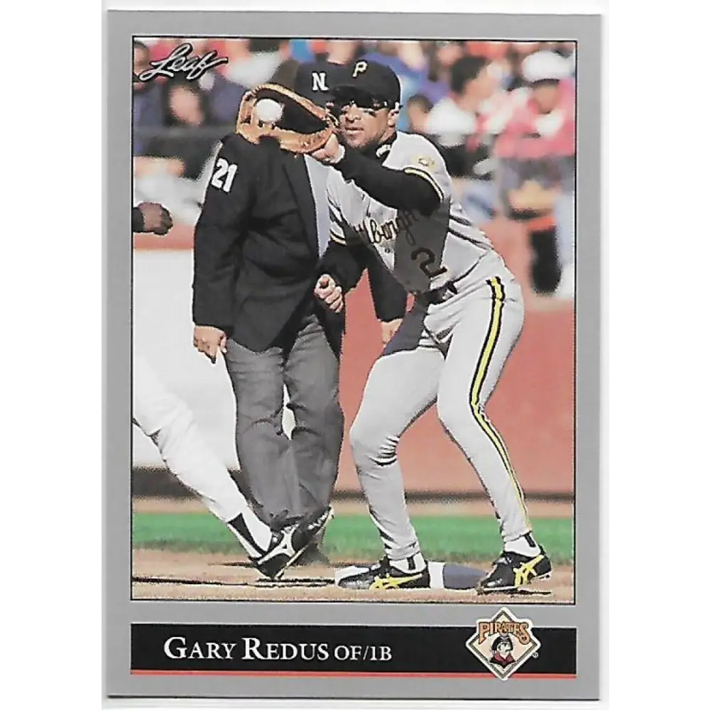 1992 Leaf #223 Gary Redus NM-MT Pittsburgh Pirates Baseball Card Image 1