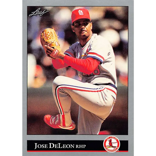 1992 Leaf #227 Jose DeLeon NM-MT St. Louis Cardinals Baseball Card Image 1