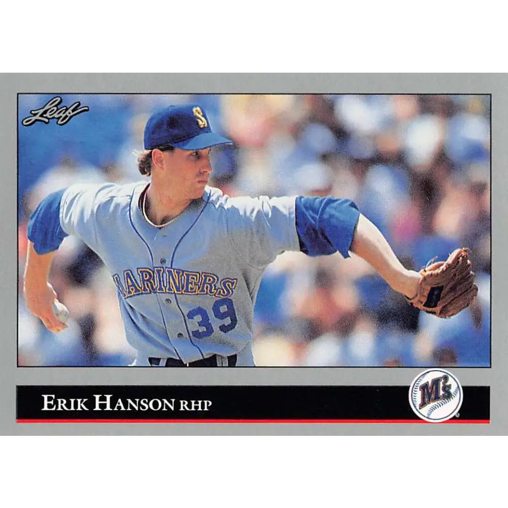 1992 Leaf #23 Erik Hanson NM-MT Seattle Mariners Baseball Card Image 1