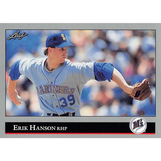 1992 Leaf #23 Erik Hanson NM-MT Seattle Mariners Baseball Card Image 1