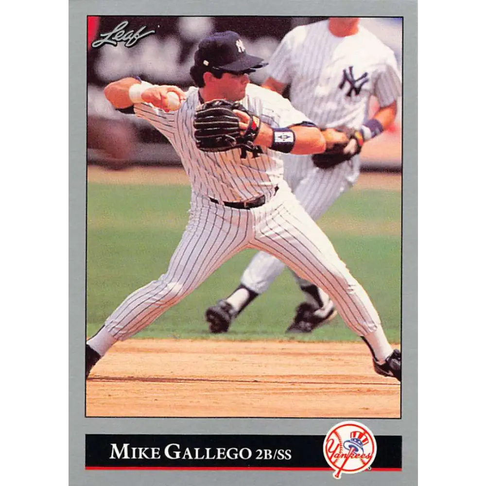 1992 Leaf #236 Mike Gallego NM-MT New York Yankees Baseball Card Image 1