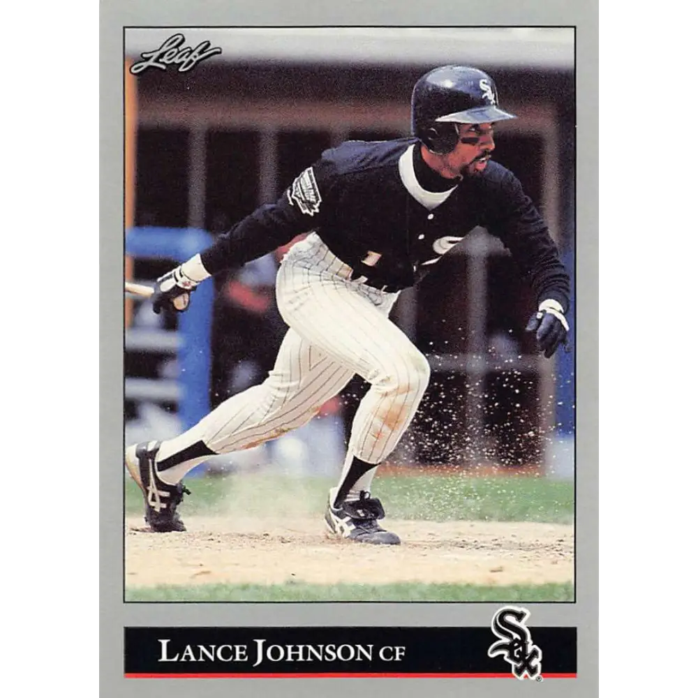 1992 Leaf #237 Lance Johnson NM-MT Chicago White Sox Baseball Card Image 1
