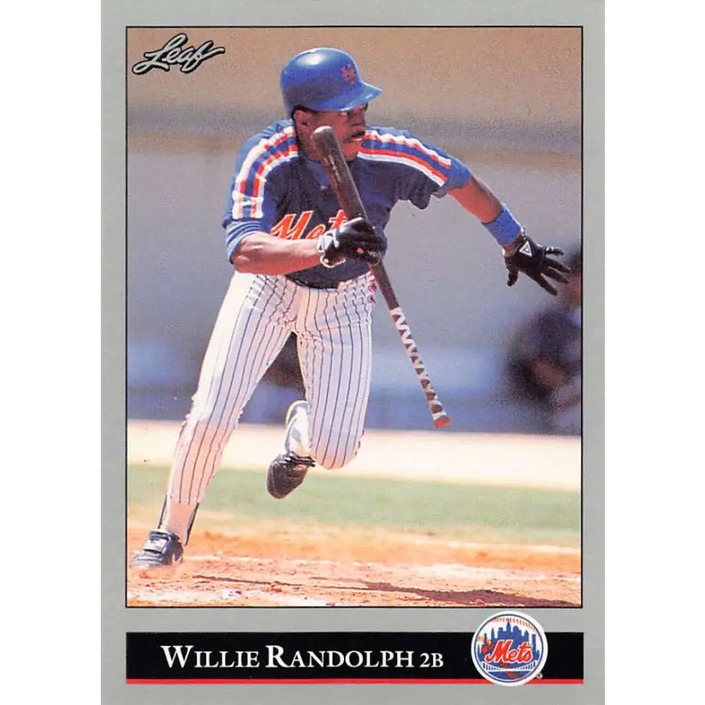 1992 Leaf #240 Willie Randolph NM-MT New York Mets Baseball Card Image 1