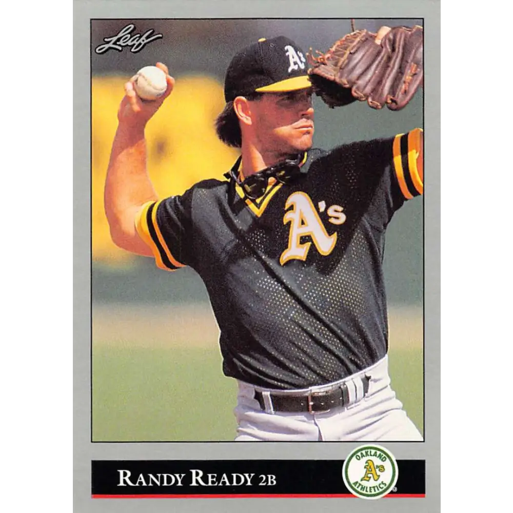 1992 Leaf #246 Randy Ready NM-MT Oakland Athletics Baseball Card Image 1