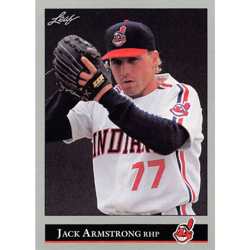1992 Leaf #247 Jack Armstrong NM-MT Cleveland Indians Baseball Card Image 1