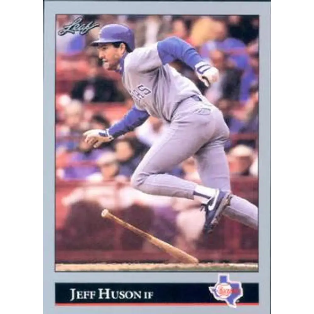 1992 Leaf #251 Jeff Huson NM-MT Texas Rangers Baseball Card Image 1