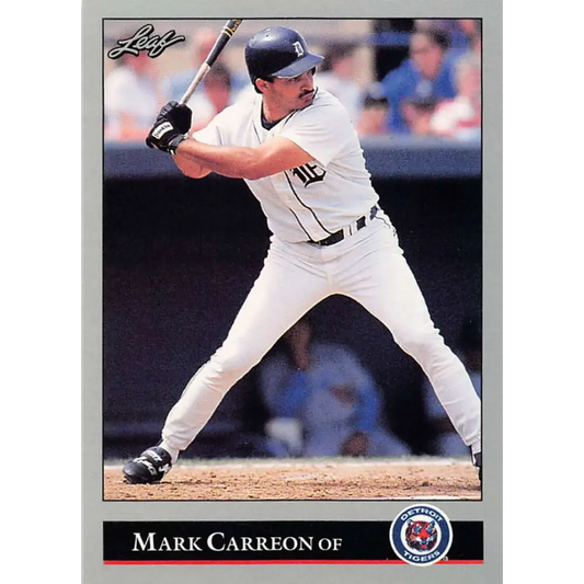 1992 Leaf #259 Mark Carreon NM-MT Detroit Tigers Baseball Card Image 1