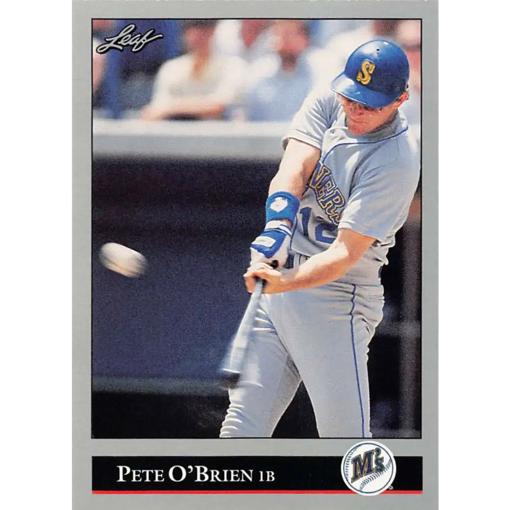 1992 Leaf #260 Pete O'Brien NM-MT Seattle Mariners Baseball Card Image 1