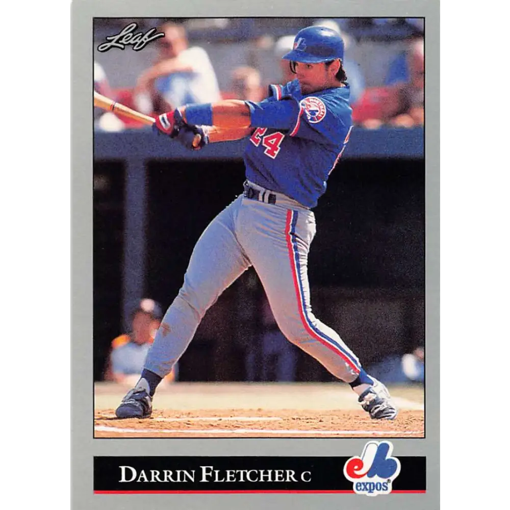 1992 Leaf #264 Darrin Fletcher NM-MT Montreal Expos Baseball Card Image 1