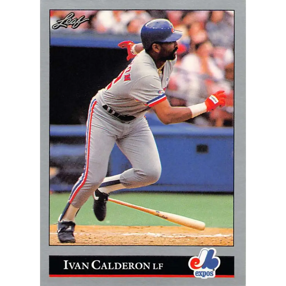 1992 Leaf #283 Ivan Calderon NM-MT Montreal Expos Baseball Card Image 1