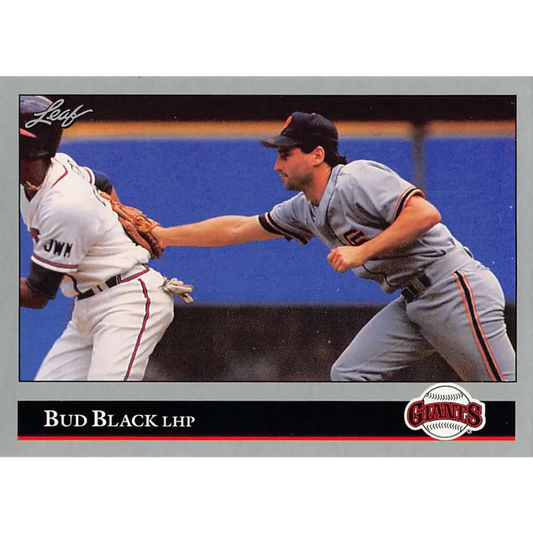 1992 Leaf #3 Bud Black NM-MT San Francisco Giants Baseball Card Image 1