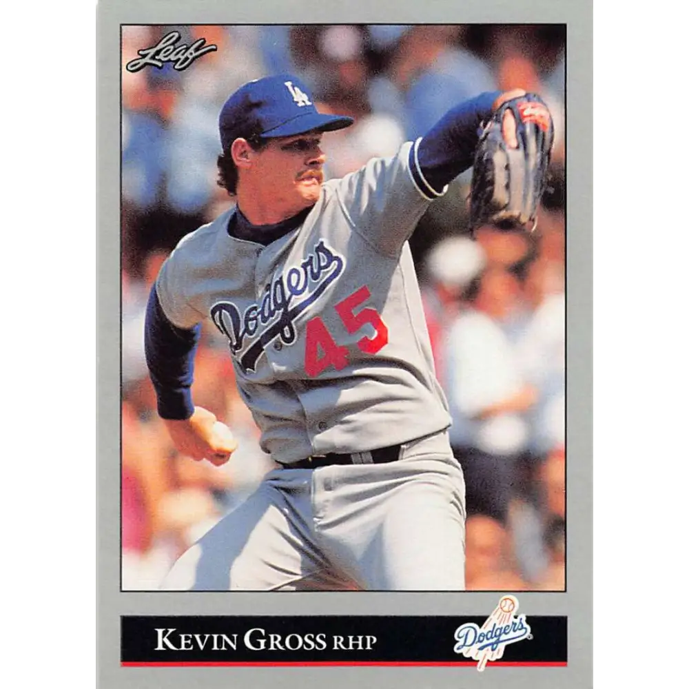 1992 Leaf #33 Kevin Gross NM-MT Los Angeles Dodgers Baseball Card Image 1
