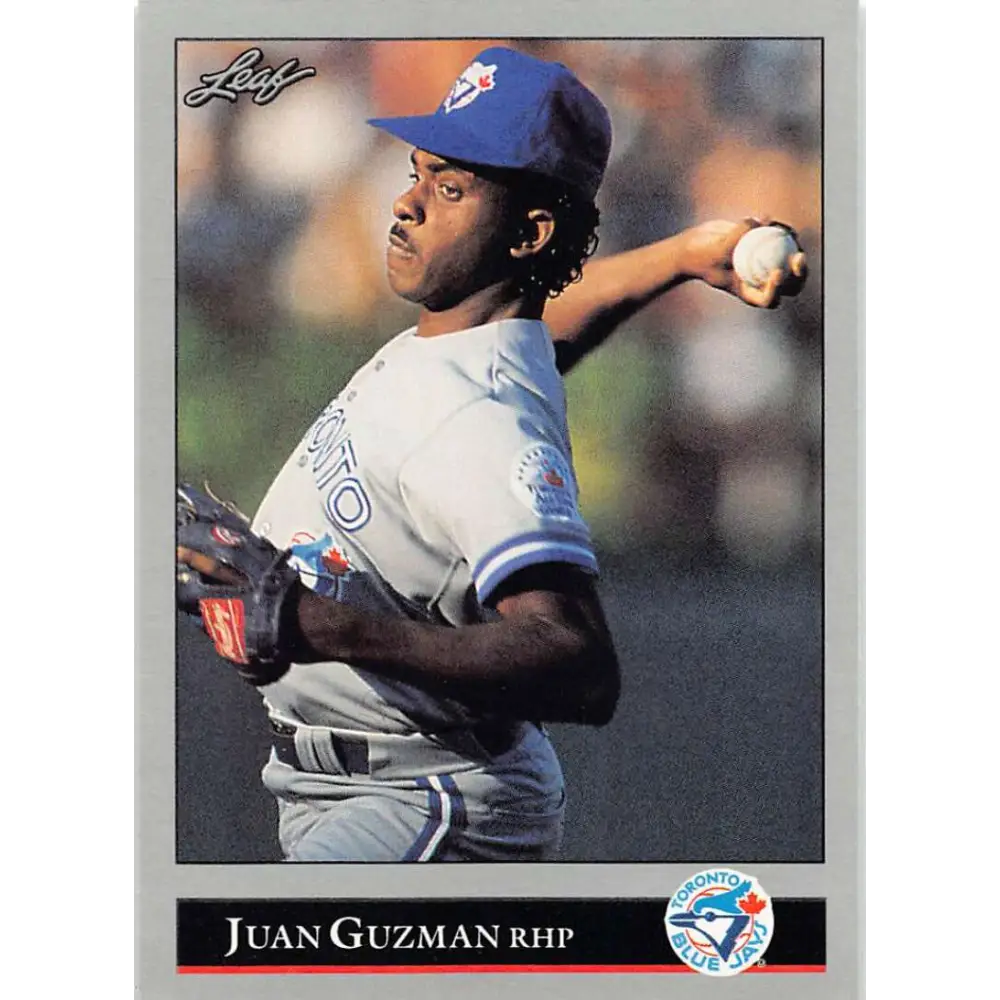 1992 Leaf #35 Juan Guzman NM-MT Toronto Blue Jays Baseball Card Image 1