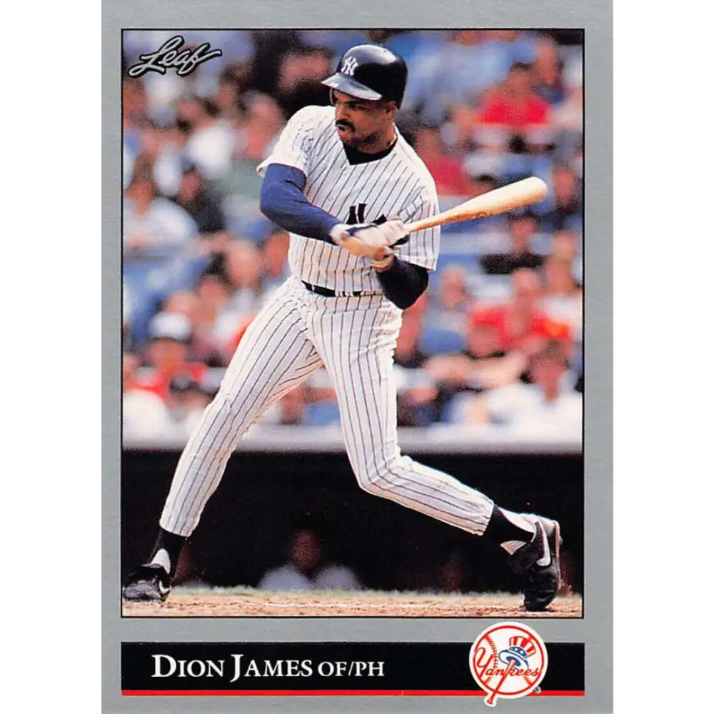 1992 Leaf #365 Dion James UER NM-MT New York Yankees Baseball Card Image 1