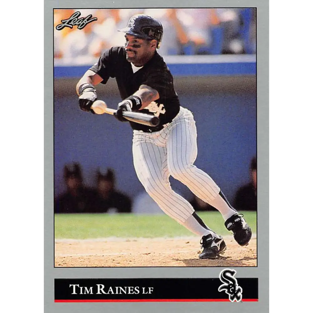 1992 Leaf #37 Tim Raines NM-MT Chicago White Sox Baseball Card Image 1