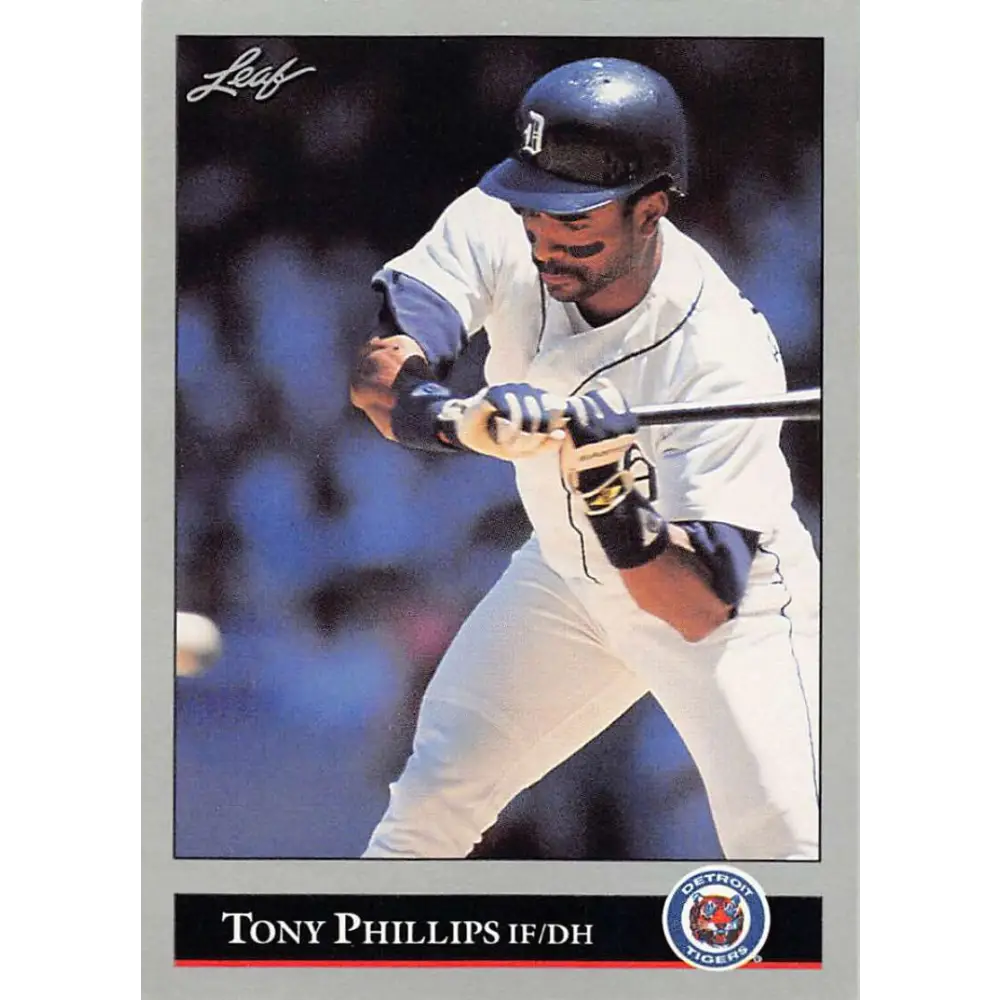 1992 Leaf #40 Tony Phillips NM-MT Detroit Tigers Baseball Card Image 1